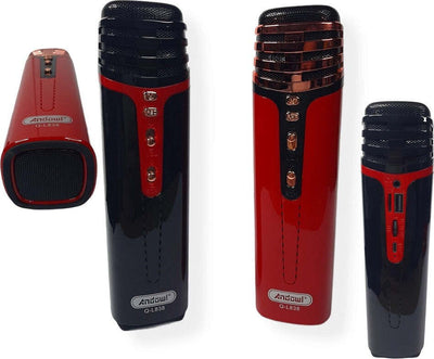 Microfono Per Karaoke Wireless Senza Fili Altoparlante Bluetooth Fm Radio Q-l838 Elettronica/Audio e video portatile/Accessori/Casse portatili e Docking Station con altoparlanti/Casse portatili Bluetooth Trade Shop italia - Napoli, Commerciovirtuoso.it