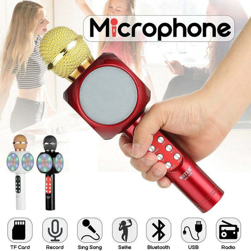 Microfono Portatile Wireless Con Bluetooth Karaoke Cassa Integrata Ws-1816 Elettronica e telefonia > Accessori Audio e Video > Microfoni Trade Shop italia - Napoli, Commerciovirtuoso.it