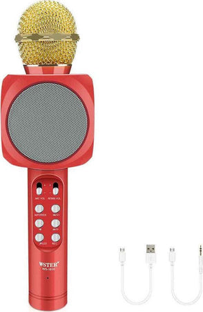 Microfono Portatile Wireless Con Bluetooth Karaoke Cassa Integrata Ws-1816 Elettronica e telefonia > Accessori Audio e Video > Microfoni Trade Shop italia - Napoli, Commerciovirtuoso.it