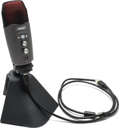 Microfono-Professionale-A-Condensatore-Da-Tavolo-Usb-Per-Studio-Podcast