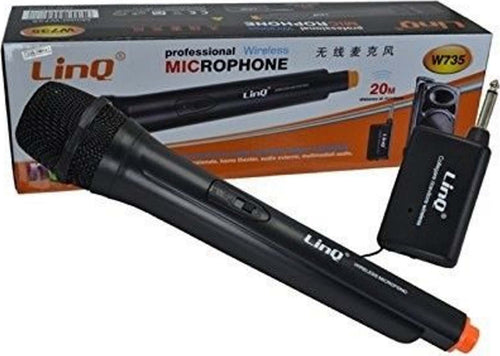 MICROFONO PROFESSIONALE WIRELESS DINAMICO CON INTERRUTTORE SENZA FILI LINQ W735 Strumenti Musicali/Microfoni/Dinamico Trade Shop italia - Napoli, Commerciovirtuoso.it