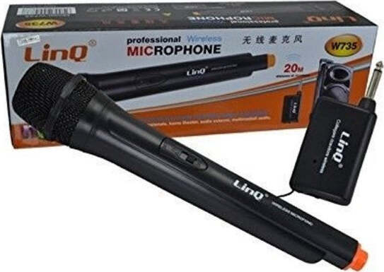Microfono Professionale Wireless Dinamico Con Interruttore Senza Fili Linq W735 Strumenti Musicali/Microfoni/Dinamico Trade Shop italia - Napoli, Commerciovirtuoso.it