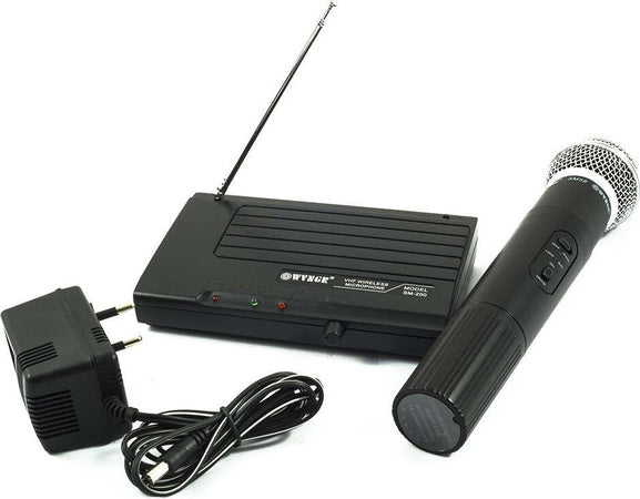 MICROFONO WIRELESS SENZA FILI CON CENTRALINA RICEVITORE KARAOKE RIUNIONI SM-200 Strumenti Musicali/Microfoni/Wireless Trade Shop italia - Napoli, Commerciovirtuoso.it