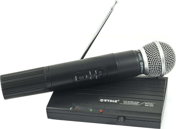 MICROFONO WIRELESS SENZA FILI CON CENTRALINA RICEVITORE KARAOKE RIUNIONI SM-200 Strumenti Musicali/Microfoni/Wireless Trade Shop italia - Napoli, Commerciovirtuoso.it