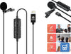 MICROFONO YICHUANG YC-VM40 PER REGISTRAZIONE LAVALIER A DOPPIA PORTA A 8 PIN LUNGHEZZA CAVO 6 M