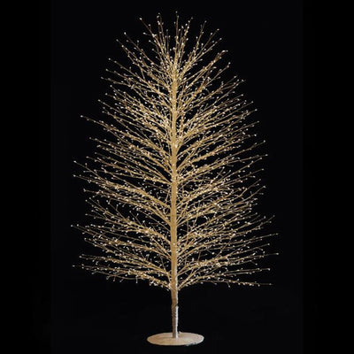 Albero luminoso con rami a microled luce calda da interno ed esterno