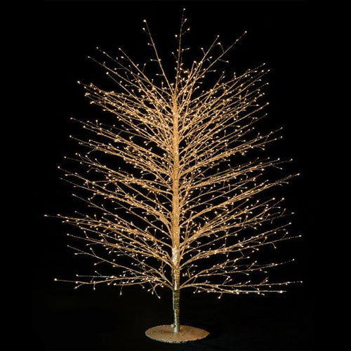 Albero luminoso con rami a microled luce calda da interno ed esterno