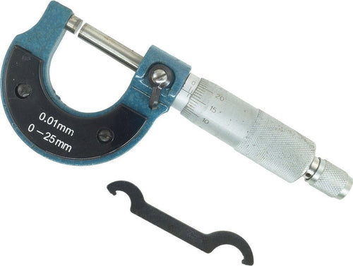 MICROMETRO SPESSIMETRO CENTESIMALE ANALOGICO PER ESTERNI 0-25mm 0.01 mm Fai da te/Utensili elettrici e a mano/Strumenti di misura e layout/Misuratori/Spessimetri Trade Shop italia - Napoli, Commerciovirtuoso.it