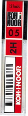 Micromine - mina 0 5mm - gradazione 2H - Koh I Noor - astuccio 12 mine [multipack] 12 pezzi Cancelleria e prodotti per ufficio/Penne matite scrittura e correzione/Matite/Mine per portamine Eurocartuccia - Pavullo, Commerciovirtuoso.it