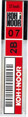 Micromine - mina 0 7mm - gradazione 2B - Koh I Noor - astuccio 12 mine [multipack] 12 pezzi Cancelleria e prodotti per ufficio/Penne matite scrittura e correzione/Matite/Mine per portamine Eurocartuccia - Pavullo, Commerciovirtuoso.it