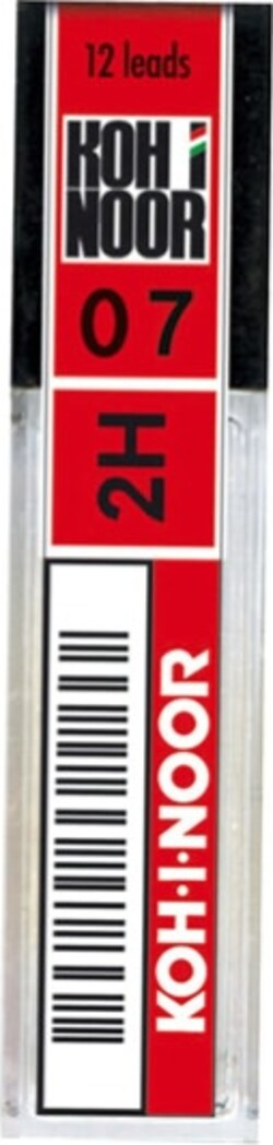 Micromine - mina 0 7mm - gradazione 2H - Koh I Noor - astuccio 12 mine [multipack] 12 pezzi Cancelleria e prodotti per ufficio/Penne matite scrittura e correzione/Matite/Mine per portamine Eurocartuccia - Pavullo, Commerciovirtuoso.it