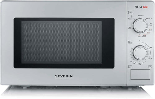 micronde severin mw 7900 20lt silver c/grill