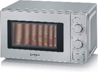 micronde severin mw 7900 20lt silver c/grill