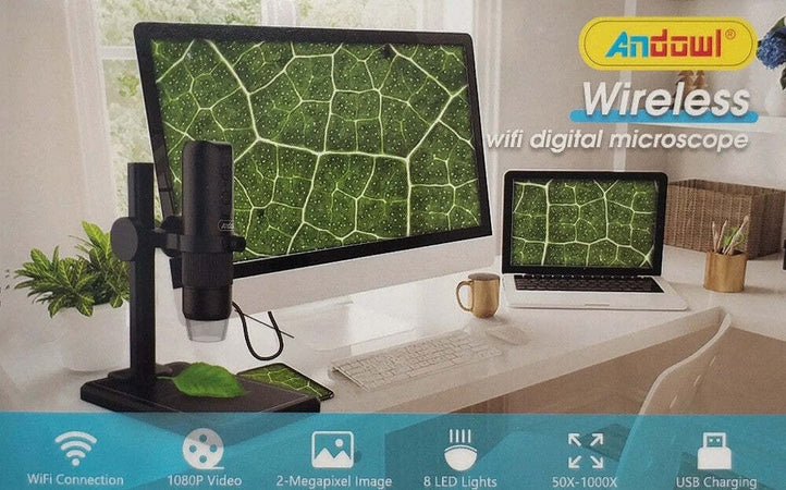 Microscopio Digitale Q-xw05 Wi-fi Usb 1080p Risoluzione Hd 50-1000x Portatile Elettronica/Foto e videocamere/Binocoli telescopi e ottica/Microscopi/Microscopi digitali portatili Trade Shop italia - Napoli, Commerciovirtuoso.it