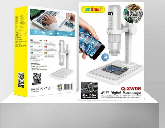 Microscopio Elettronico Professionale Usb Wifi Digitale 50x - 1000x Hd Q-xw06 Elettronica/Foto e videocamere/Binocoli telescopi e ottica/Microscopi/Microscopi digitali portatili Trade Shop italia - Napoli, Commerciovirtuoso.it