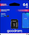microSD-GoodRAM-64GB-class-10-UHS-I-+-adpter,-ret.-blister