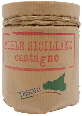 Miele Di Sicilia Castagno 250g Miele Italiano Prodotto 100% In Italia da Api Italiane Miele Naturale Tradizionale Siciliano miele Tesori Di Sicilia - Nicosia, Commerciovirtuoso.it