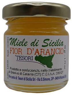 Miele di Sicilia Fior D'Arancio 50gr. Siciliano Prodotto Italiano Miele Tradizionale Naturale Miele Tesori Di Sicilia - Nicosia, Commerciovirtuoso.it