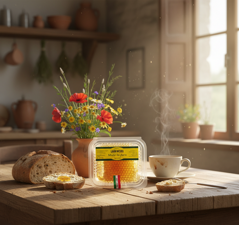 Miele In Favo Miele Italiano Puro Grezzo Al Naturale Miele In Favo Con Polline Propoli E Pappa Reale 200 Gr