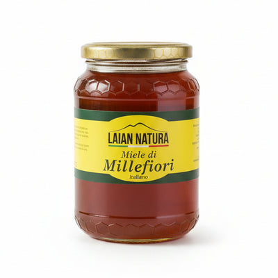 Miele Millefiori italiano Miele Grezzo Artigianale da Api Italiane Miele Prodotto in Italia Miele dolcificante dolce LAIAN NATURA -Torre Annunziata, Commerciovirtuoso.it