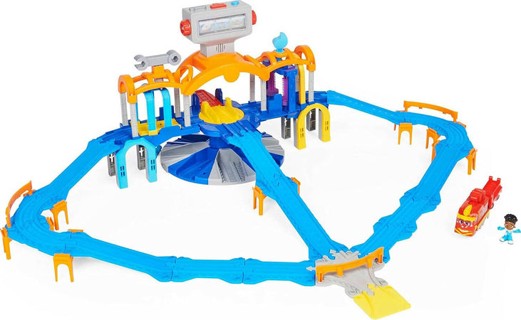 Mighty-Express,-La-Stazione-Centrale,-Playset-Mission-Station,-Con-Treno-Esclusivo-Nate,-Luci-E-Suoni,-Giocattolo-Per-Bambini-3+-Spin-Master