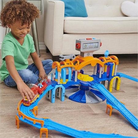 Mighty-Express,-La-Stazione-Centrale,-Playset-Mission-Station,-Con-Treno-Esclusivo-Nate,-Luci-E-Suoni,-Giocattolo-Per-Bambini-3+-Spin-Master
