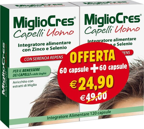MIGLIOCRES-CAPELLI-UOMO-60+60-CAPSULE-PROMO
