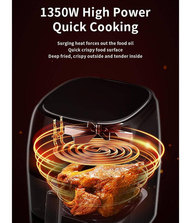 Miglior Friggitrice Ad Aria Da 8 Lt 1350w Display Control Smart Forno Visibile