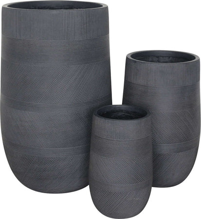 MIGUEL---set-di-3-vasi-Grigio-scuro-Milani-Home