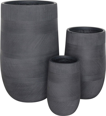 MIGUEL---set-di-3-vasi-Grigio-scuro-Milani-Home