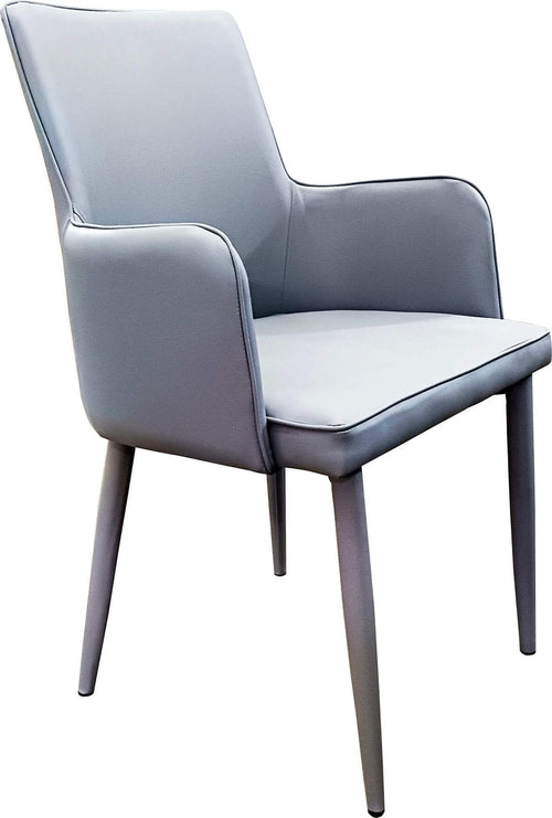 MILE---poltrona-moderna-in-ecopelle-Grigio-chiaro-Milani-Home