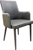 MILE---poltrona-moderna-in-ecopelle-Grigio-scuro-Milani-Home