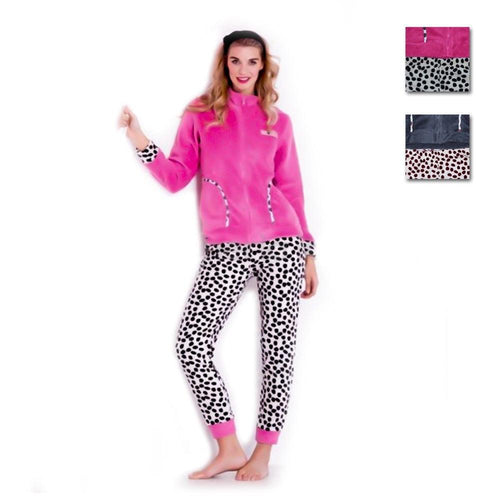 Milk And Honey Pigiama Donna Invernale in Pile Coral PD0592 D17 - Passarelli Biancheria