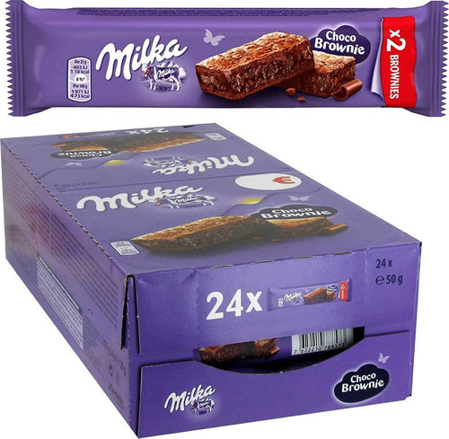 24 pezzi confezione Milka Brownie monoporzione incarto singolo 50 gr confezione 24 pz merendine e snack dolci Non solo caffè online - Albano Laziale, Commerciovirtuoso.it