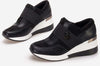 Mina - Sneakers con elastico e zeppa