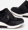 Mina - Sneakers con elastico e zeppa
