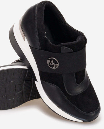 Mina - Sneakers con elastico e zeppa