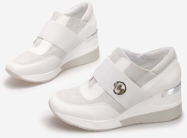 Mina - Sneakers con elastico e zeppa