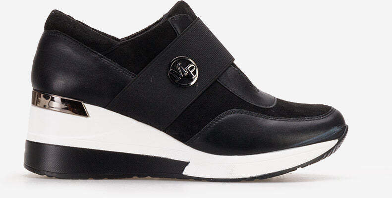 Mina - Sneakers con elastico e zeppa