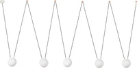 MINE GLASS SPACE 5L Sospensione bianca Illuminazione/Illuminazione per interni/Lampadari lampade a sospensione e plafoniere/Lampade a sospensione Led Mall Home - Napoli, Commerciovirtuoso.it