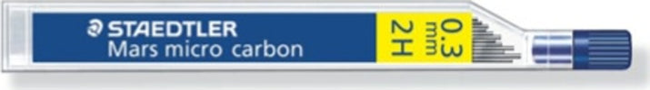 Mine Mars Micro - mina 0 3mm - gradazione 2H - Staedtler - astuccio 12 mine Cancelleria e prodotti per ufficio/Penne matite scrittura e correzione/Matite/Mine per portamine Eurocartuccia - Pavullo, Commerciovirtuoso.it