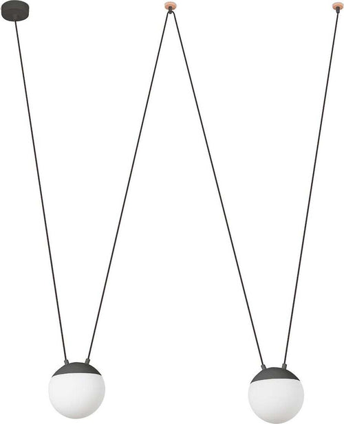 MINE PC SPACE 2L Sospensione grigia Illuminazione/Illuminazione per interni/Lampadari lampade a sospensione e plafoniere/Lampade a sospensione Led Mall Home - Napoli, Commerciovirtuoso.it