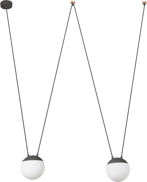 MINE PC SPACE 2L Sospensione grigio scuro Illuminazione/Illuminazione per interni/Lampadari lampade a sospensione e plafoniere/Lampade a sospensione Led Mall Home - Napoli, Commerciovirtuoso.it