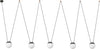 MINE PC SPACE 5L Sospensione grigia Illuminazione/Illuminazione per interni/Lampadari lampade a sospensione e plafoniere/Lampade a sospensione Led Mall Home - Napoli, Commerciovirtuoso.it