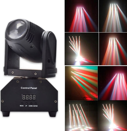 Mini 10 Watt LED Moving Head Light fascio bianco luce testa mobile DJ Party Strumenti Musicali/Sonorizzazione e palcoscenico/Illuminazione/Dispositivi per effetti luce Trade Shop italia - Napoli, Commerciovirtuoso.it