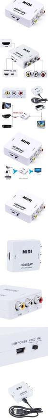 MINI ADATTATORE VIDEO DIGITALE HDMI A AV RCA CONVERTITORE DIGITALE ANALOGICO Elettronica/Home Cinema TV e video/Accessori/Cavi/Cavi HDMI Trade Shop italia - Napoli, Commerciovirtuoso.it