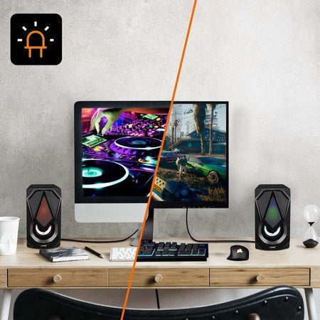 Mini Altoparlante Casse Usb 2.0 Speaker Con Luce Led Rgb Pc Multimediale A4000 Elettronica/Audio e video portatile/Accessori/Casse portatili e Docking Station con altoparlanti/Casse portatili Bluetooth Trade Shop italia - Napoli, Commerciovirtuoso.it