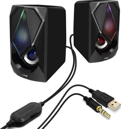Mini Altoparlante Casse Usb 2.0 Speaker Con Luce Led Rgb Pc Multimediale A4000 Elettronica/Audio e video portatile/Accessori/Casse portatili e Docking Station con altoparlanti/Casse portatili Bluetooth Trade Shop italia - Napoli, Commerciovirtuoso.it