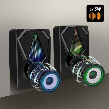 Mini Altoparlante Casse Usb 2.0 Speaker Con Luce Led Rgb Pc Multimediale A4000 Elettronica/Audio e video portatile/Accessori/Casse portatili e Docking Station con altoparlanti/Casse portatili Bluetooth Trade Shop italia - Napoli, Commerciovirtuoso.it