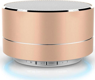 Mini Altoparlante per PC Smartphone Bluetooth Portatile LED Wireless Color ORO - EX DEMO